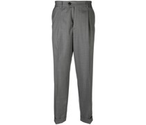 Chalk-Stripe wool tailored trousers