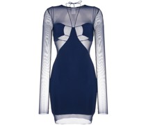 Minikleid mit Sheer-Einsätzen