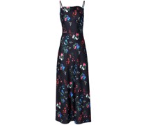 Spaghettikleid mit Petunien-Print