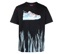 T-Shirt mit Sneaker-Motiv