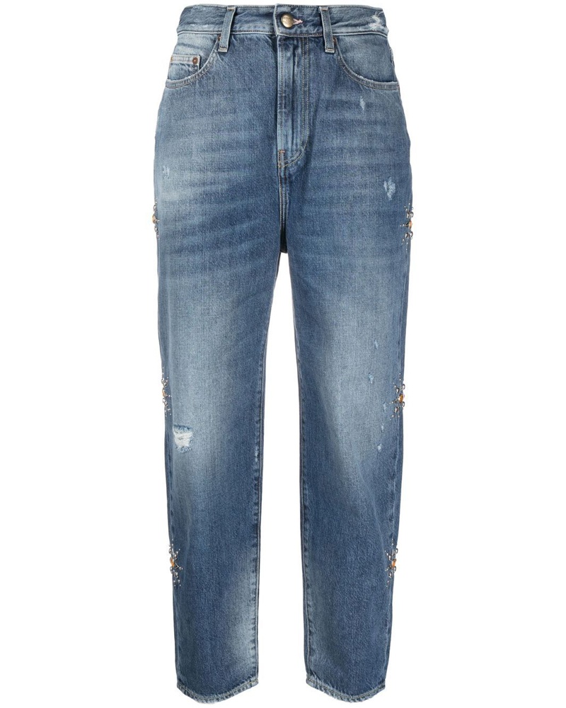 WASHINGTON DEE CEE Damen Hoch geschnittene Cropped-Jeans