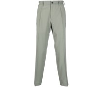 tapered-leg tailored trousers