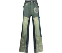 Petrichor Jeans im Patchwork-Look