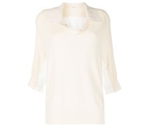 Poloshirt aus geripptem Strick