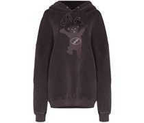Kapuzenpullover mit Teddy-Print