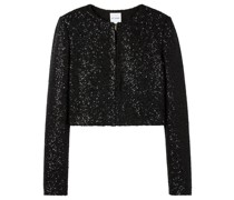 Cropped-Jacke mit Pailletten