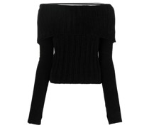 Gerippter Strickpullover