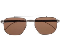 Sonnenbrille mit geometrischem Gestell