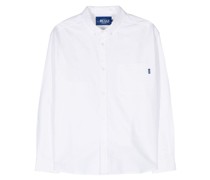 button-down collar cotton shirt