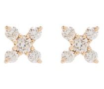 14kt Gelbgoldohrringe mit Diamanten