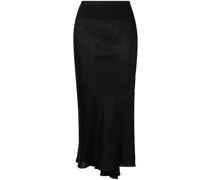 High-Waist-Rock mit Falten