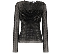 Langarmshirt mit Kristallen
