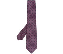 Geometrisch gemusterte Jacquard-Krawatte