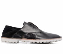 Derby-Schuhe mit Kontrasteinsätzen