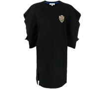 T-Shirtkleid mit Logo-Stickerei