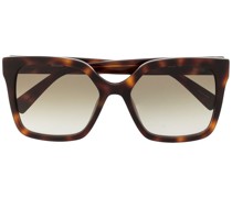 Sonnenbrille mit eckigem Gestell