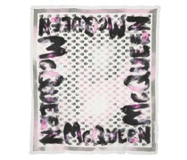 skull-print wool scarf