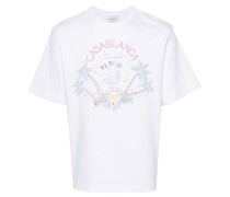 T-Shirt mit Crayon-Print