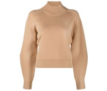 Gestrickter Cropped-Pullover