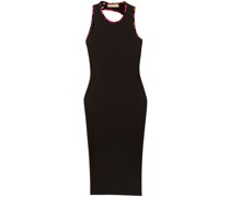 Trägerkleid mit Kontrastborten
