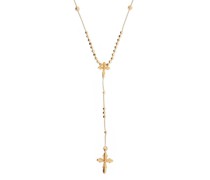 Rosenkranz-Halskette mit Kreuzanhänger