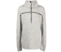 Pullover mit Kontrastnaht