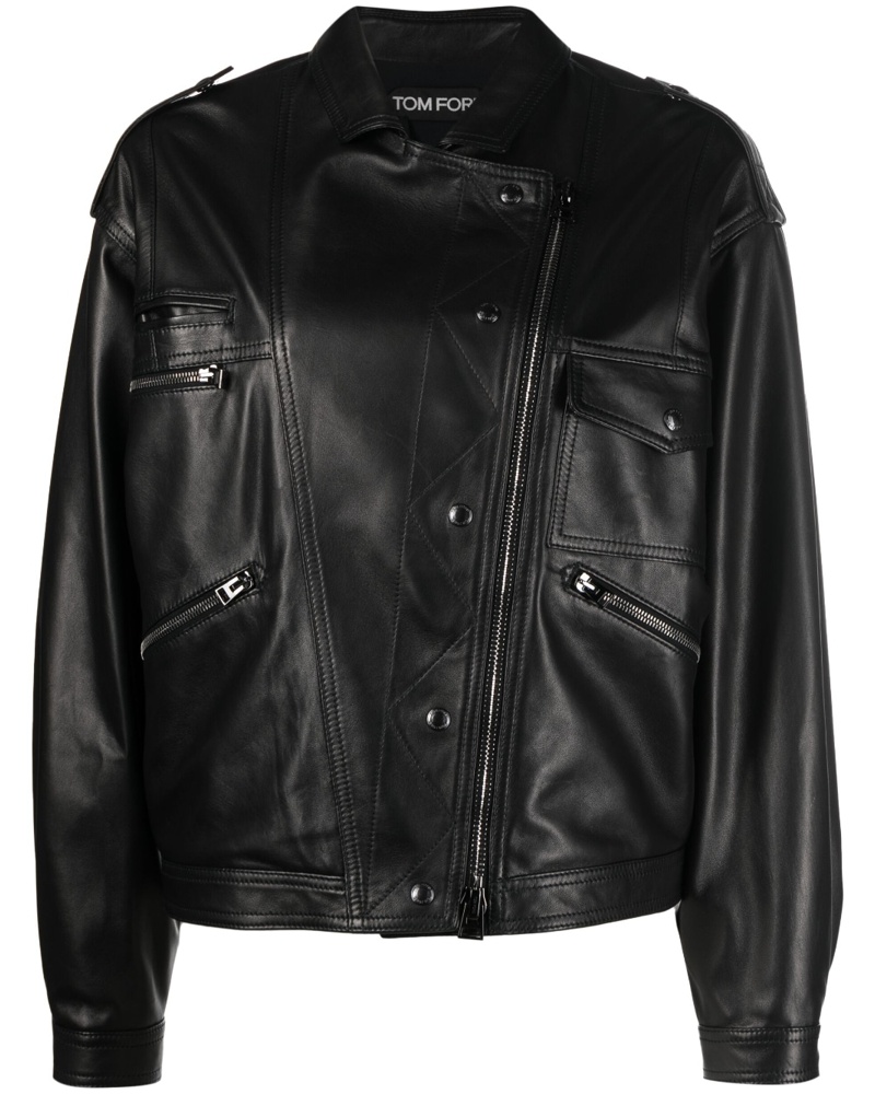 Tom Ford Damen Klassische Bikerjacke