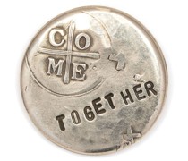 Come Together Button aus Sterlingsilber