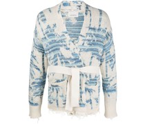Cardigan aus Palmen-Jacquard