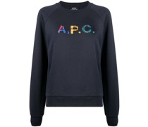 A.P.C. Sweatshirt mit Logo-Patch