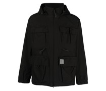 Kapuzenjacke mit Logo-Patch