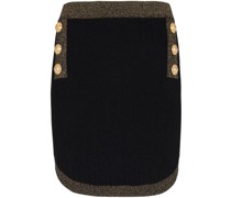 button-detail pencil skirt
