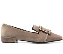 Loafer mit Kristallen