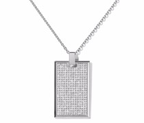 18kt Weißgoldhalskette mit Diamanten