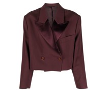 cropped relaxed fit blazer