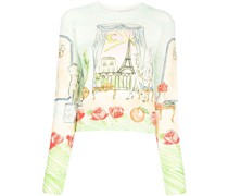 Sweatshirt mit grafischem Print