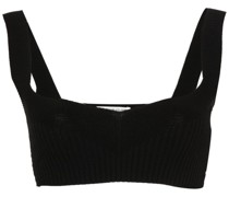 Geripptes Cropped-Top