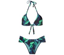 Vicky Bikini mit Blatt-Print