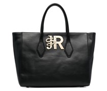 Handtasche mit Logo-Schild