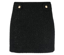 Tweed-Minirock mit hohem Bund