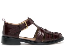 brogue-style caged sandals