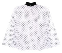 Cape-Bluse mit Polka Dots
