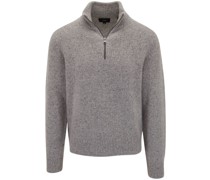 Kaschmirpullover mit Reißverschluss