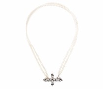 Perlenkette mit Kreuzanhänger