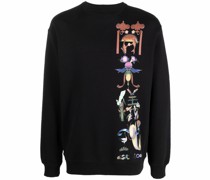 Sweatshirt mit chinesischem Print