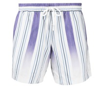 Badeshorts mit ausgeblichenen Streifen
