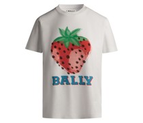 T-Shirt mit Erdbeeren-Print