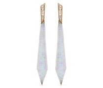 18kt Stiletto Gelbgoldohrring mit Opal