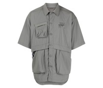 Musium Div. Hemd mit Logo-Print