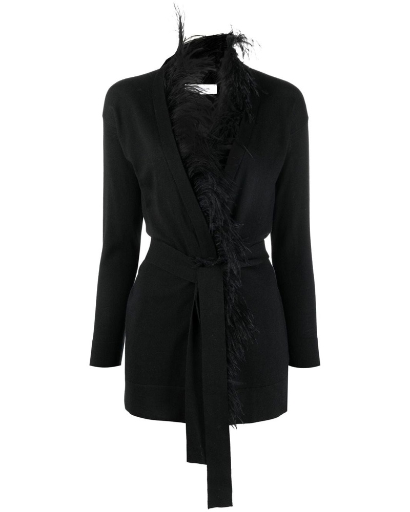 Fabiana Filippi Damen Cardigan mit Federn